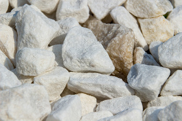 white gravel. macro photo