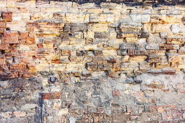 background old wall from a shell rock