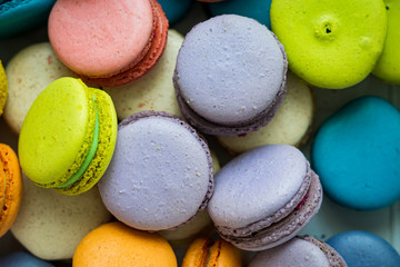macaroons on a table