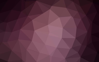 Dark Pink vector polygon abstract backdrop. A vague abstract illustration with gradient. Elegant pattern for a brand book.
