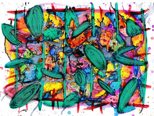 Color texture called "Growth""