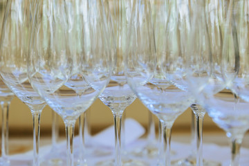 Minimalist still life of glasses