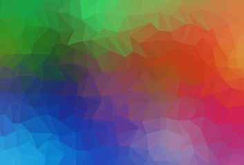 Light Multicolor, Rainbow vector low poly layout.