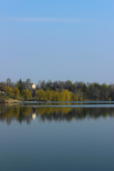 Beautiful landscape background, vertical shot. Nature, travel, landscapes concept.