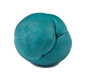 Plasticine isolated on white background.Copy space
