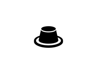 Custard vector flat icon. Isolated custard chocolate caramel cake emoji illustration