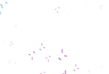 Light Pink, Blue vector doodle template.