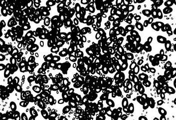 Black and white vector cover with spots.