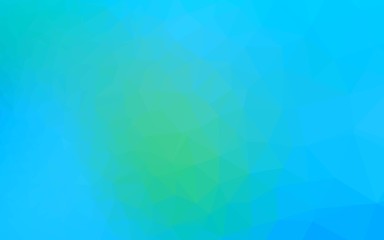 Fototapeta premium Light Blue, Green vector polygonal template. A sample with polygonal shapes. Template for your brand book.