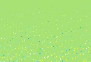 Light Blue, Yellow vector background with rectangles.