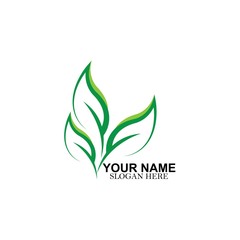 green leaf ecology nature vector icon
