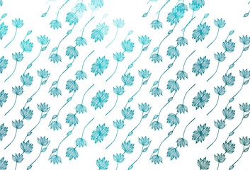 Light BLUE vector doodle texture.