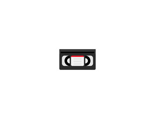 Fototapeta premium Videocassette vector flat icon. Isolated Video Tape, VCR emoji illustration 