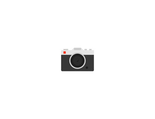 Camera vector flat icon. Isolated photo camera emoji illustration 
