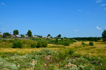 Fototapeta na wymiar Landscape from the village