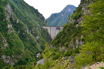 Mratinje Dam near Pluzine, Montenegro.