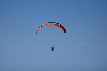 paraglider in the sky