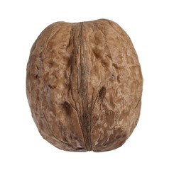 Walnut with shell isolated on white background with clipping path