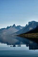 Mountain reflections and fjord