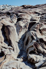 rock formations at a glacier
