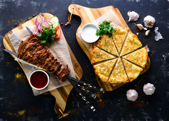 lamb kebab grilled