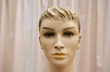 cool female face in the style of the 1970s