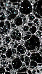 vertical abstract background with bubbles