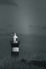 lighthouse in the fog