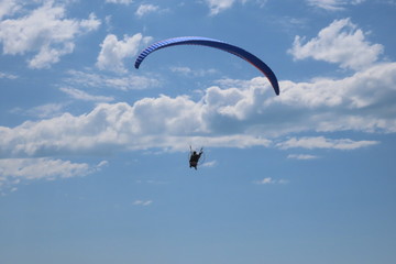 paraglider in the sky