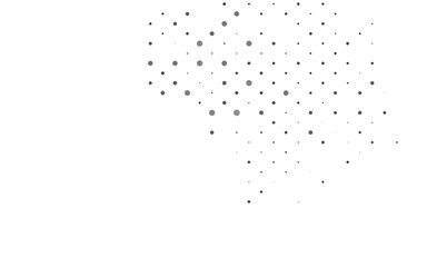 Naklejka premium Light Silver, Gray vector pattern with spheres. Modern abstract illustration with colorful water drops. Template for your brand book.