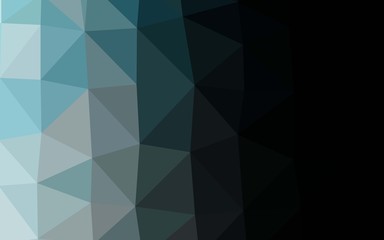 Light BLUE vector low poly cover. A vague abstract illustration with gradient. Completely new template for your business design.