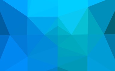 Light BLUE vector low poly cover. Brand new colorful illustration in with gradient. Template for your brand book.