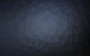 Dark BLUE vector abstract polygonal texture. Glitter abstract illustration with an elegant design. Elegant pattern for a brand book.