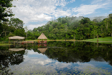 Obraz premium house on the lake