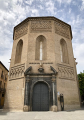 Fototapeta na wymiar Saint Mary Magdalena Church in Zaragoza, in Aragon, Spain
