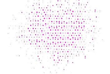 Light Pink vector pattern with crystals, rectangles.