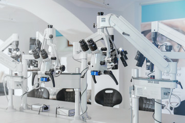 Large Medical Microscopes, in the laboratory
