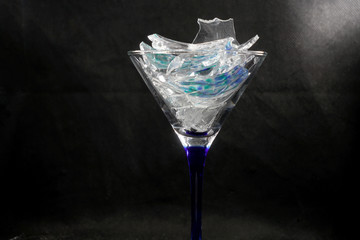 glass with ice
