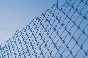 fence with barbed wire