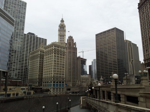 Michigan Ave. Chicago DuSable Bridge