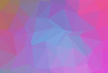 Light Pink, Blue vector triangle mosaic template.