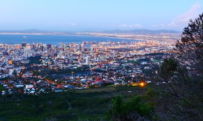 Fototapeta na wymiar Sunset Atmosphere at Cape Town