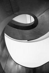 spiral staircase of a modern building
