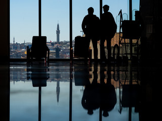 reflection and silhouette