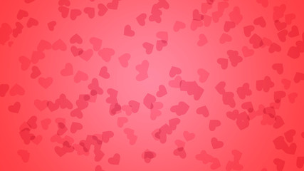 Beautiful background for postcards, website, presentation. Pink red color heart. Valentine's day background with hearts