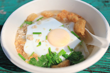 Cooking traditional thailand Khao Perp at Baan Na Ton Chan Sukhothai Province, Thailand 