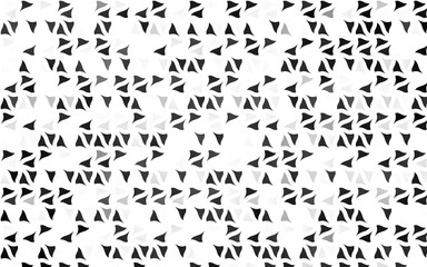 Light Silver, Gray vector pattern in polygonal style. Triangles on abstract background with colorful gradient. Pattern can be used for websites.