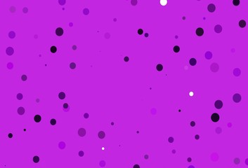 Light Purple vector background with bubbles.