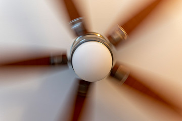 ceiling fan in motion blur