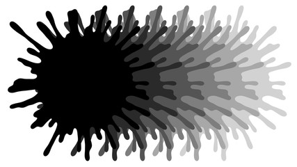 Stains in white background. Illustration.